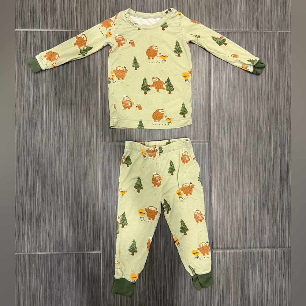 Angel Dear Bamboo Bigfoot BBQ Outdoors Pajama Set